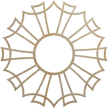 Ekena Millwork Augustus Wood Fretwork Pierced Ceiling Medallion, Hickory, 24"OD x 8 1/2"ID x 3/8"T CMWP24X24X0375AUHI